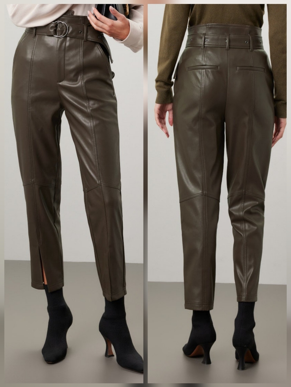 Marissa Webb  Olive Split Hem Pants Size 16